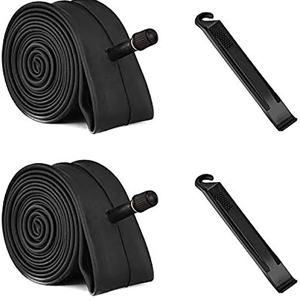 2 Pack 26 Inch Bike Tubes Plus 2 Tire Levers, 26"x1.75/1.95/x2/2.10/2.125